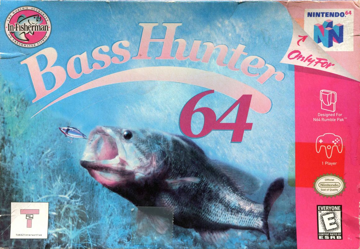 Bass Hunter 64 box art for Nintendo 64